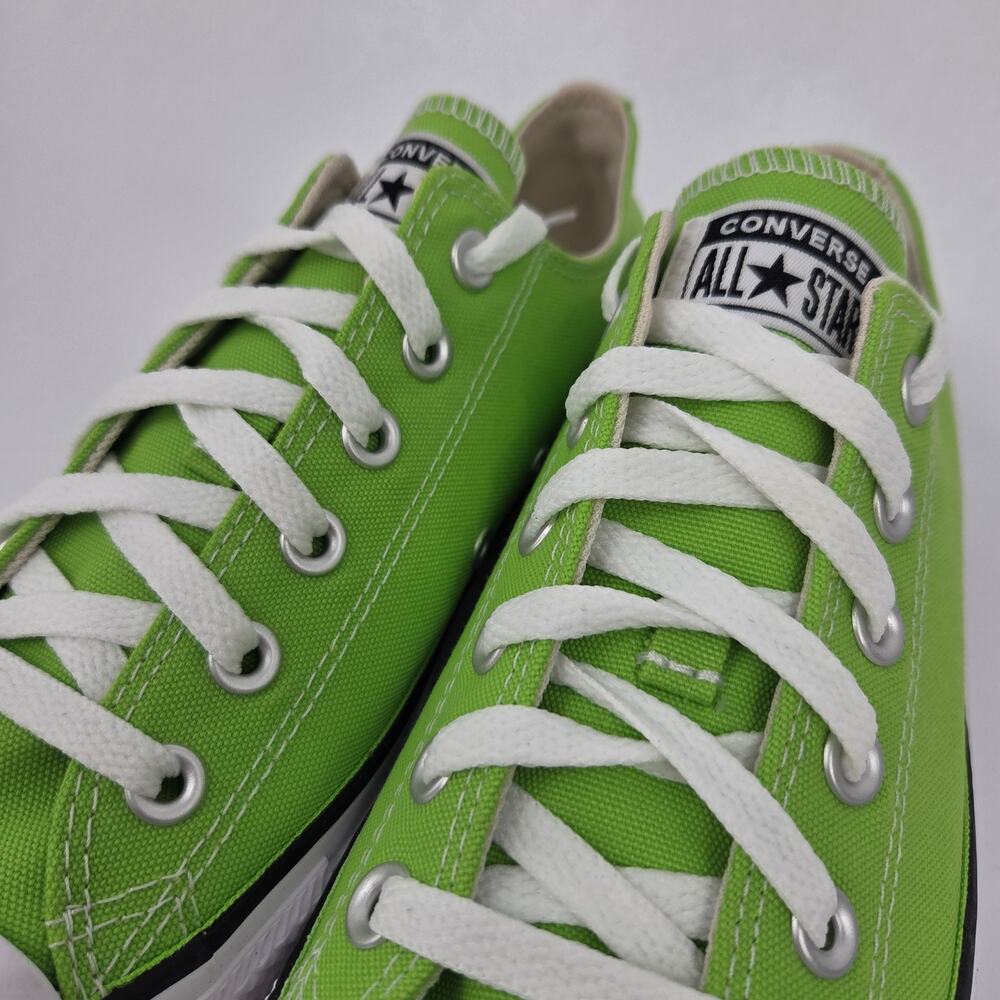 Converse Chuck Taylor Low Top Bright Pear Lime Green Sneaker Men's 7 Women's 9 - Picture 5 of 11